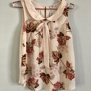 Nwot lauren conrad blush peter pan top small